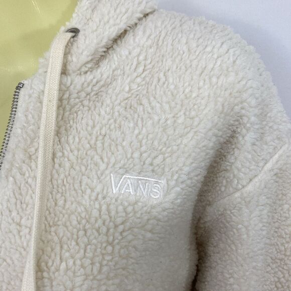 Vans jacket Sherpa Creme Collar NWOT Sz Small - Picture 1 of 7